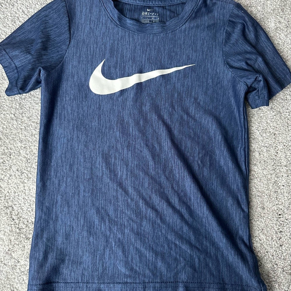 Nike Dri-Fit Kids Blue T-Shirt